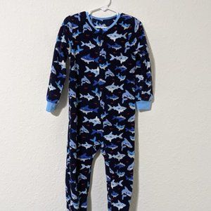 Toddler 4T Shark Footie Pajamas